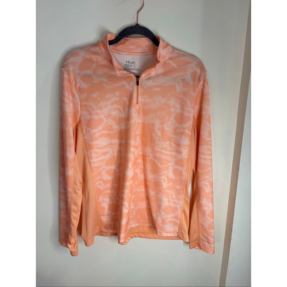 HUK 1/4 Zip Long Sleeve Pullover